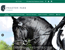 Tablet Screenshot of phaetonparkstables.co.za